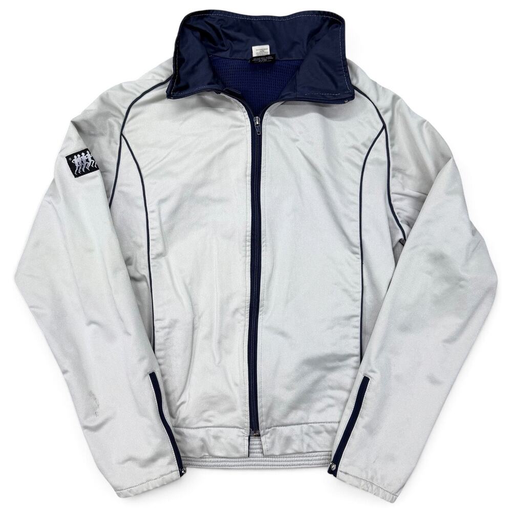 True Vintage Frank Shorter Gore Tex Running Jacket Track Bomber Large Gray 70s